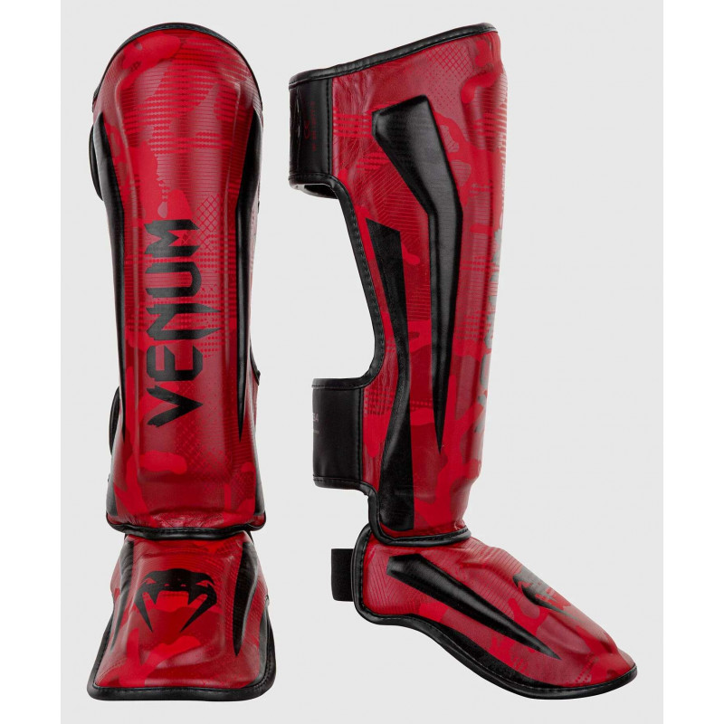 Защита ног Venum Elite Shin Guards Red Camo (01998) фото 1