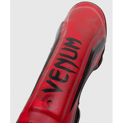 Защита ног Venum Elite Shin Guards Red Camo (01998) фото 3