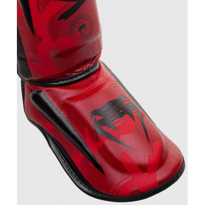 Защита ног Venum Elite Shin Guards Red Camo (01998) фото 2