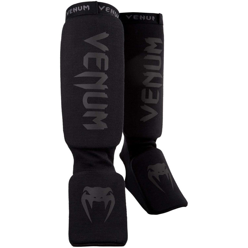 Защита голеностопа Venum Kontact Shin guards Черные (01863) фото 1