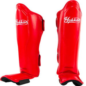 Защита голени стопы YOKKAO Vertigo Red