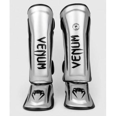 Защита голени стопы Venum Elite Silver/Black (02968) фото 1