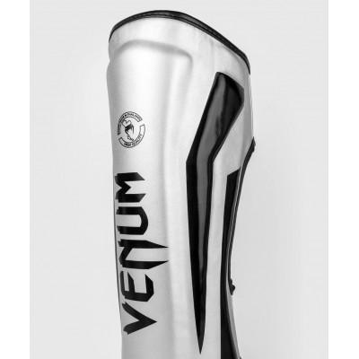 Защита голени стопы Venum Elite Silver/Black (02968) фото 3