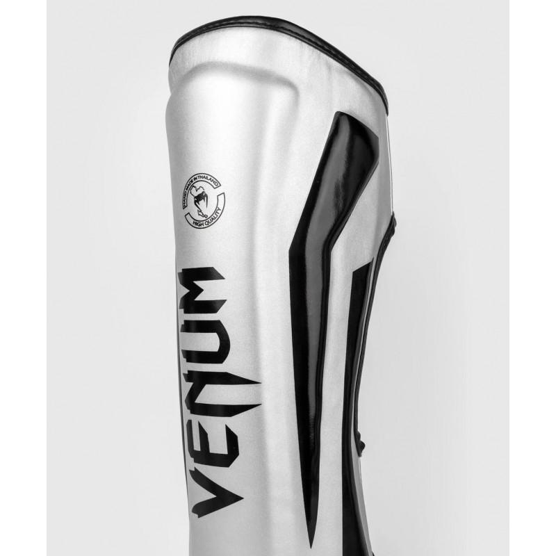 Защита голени стопы Venum Elite Silver/Black (02968) фото 3