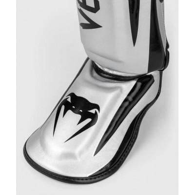 Защита голени стопы Venum Elite Silver/Black (02968) фото 4