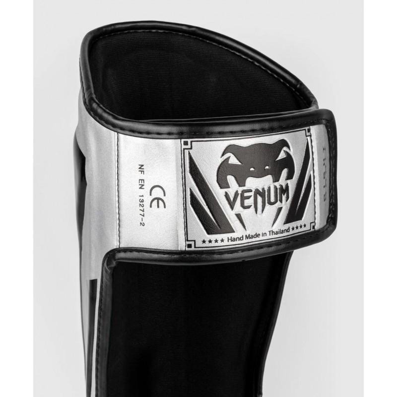 Защита голени стопы Venum Elite Silver/Black (02968) фото 5