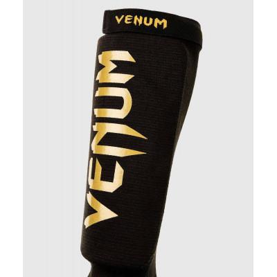 Защита ног Venum Kontact Shin Guards Black/Gold (02074) фото 4