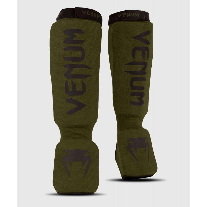 Защита ног Venum Kontact Shin Guards Khaki/Black (02075) фото 1