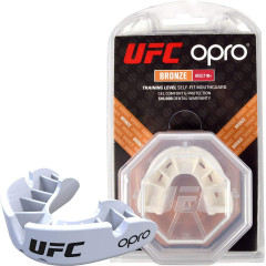 Капа OPRO Бронзова голограма UFC Біла