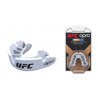 Капа OPRO Junior Bronze UFC Hologram White (01624) фото 1