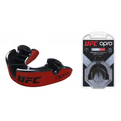 Капа OPRO Silver UFC Hologram Red/Black
