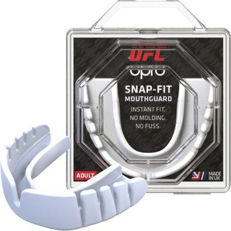 Капа OPRO Snap-Fit UFC Hologram White (01601) фото 1