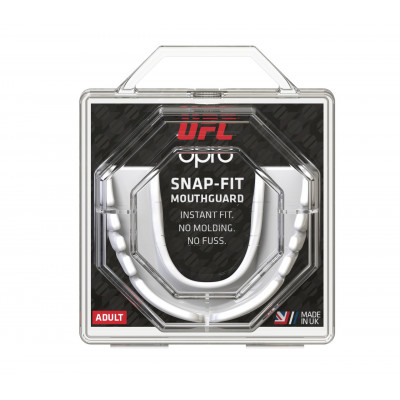 Капа OPRO Snap-Fit UFC Hologram White (01601) фото 2