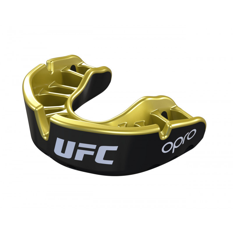 Капа OPRO Gold UFC Hologram Black Metal/Gold (01612) фото 3