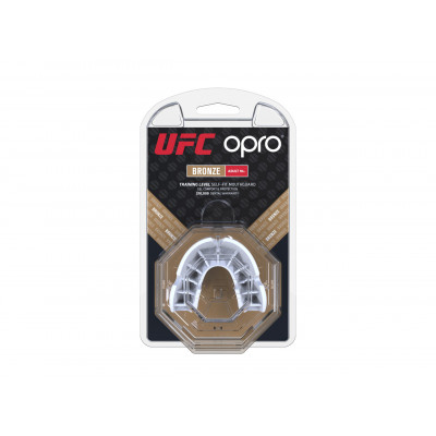 Капа OPRO Бронзова голограма UFC Біла (01605) фото 3