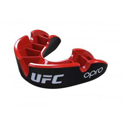 Капа OPRO Silver UFC Hologram Black/Red (01607) фото 2