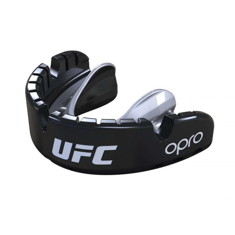 Капа OPRO Gold Braces UFC Hologram Black M/S (01611) фото 5