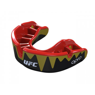 Капа OPRO Platinum UFC Hologram Fangz-Black M/Red (01753) фото 3