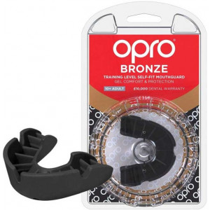 Боксёрская капа OPRO Bronze Black