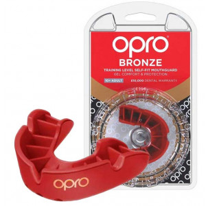 Боксёрская капа OPRO Bronze Red