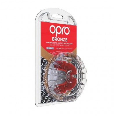 Боксёрская капа OPRO Bronze Red (01794) фото 4