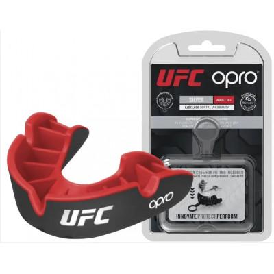 Капа OPRO Silver UFC Hologram Black/Red (01607) фото 1