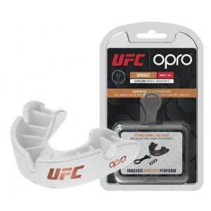 Капа OPRO Bronze UFC Hologram White