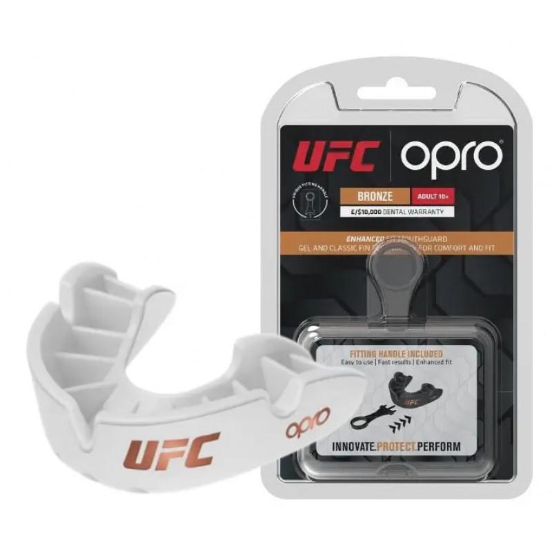Капа OPRO Bronze UFC Hologram White (01605) фото 1