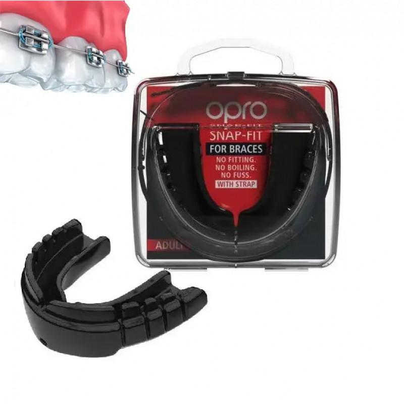 Капа OPRO Snap-Fit Braces на брекеты Black (02410) фото 1