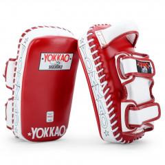 Пады YOKKAO Curved kick pads biking red