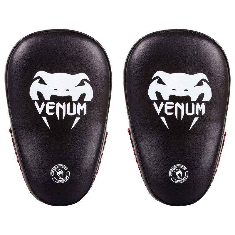 Пады Venum Elite Small Kick Pads Black/Red (02017) фото 1