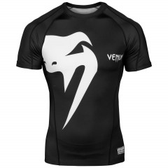 Рашгард Venum Giant с Коротким Рукавом Чёрный/Белый