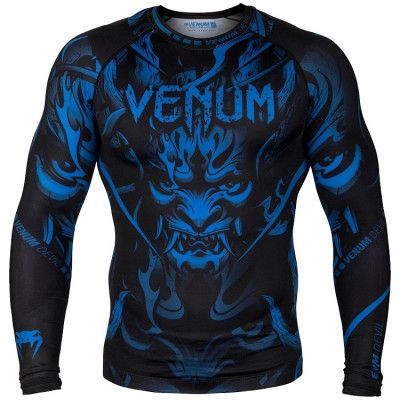 Рашгард Venum Devil Rashguard Long Sleeves N/Blue (01563) фото 1