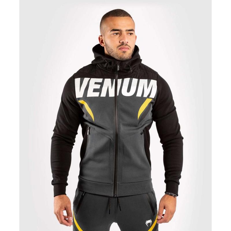 Спортивный костюм Venum ONE FC Impact Hoodie Grey/Yellow  фото 3