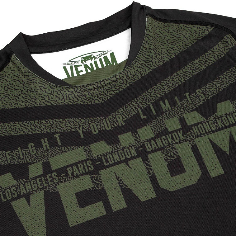 Футболка Venum Signature Dry Tech T-shirt B/Khaki (01736) фото 5