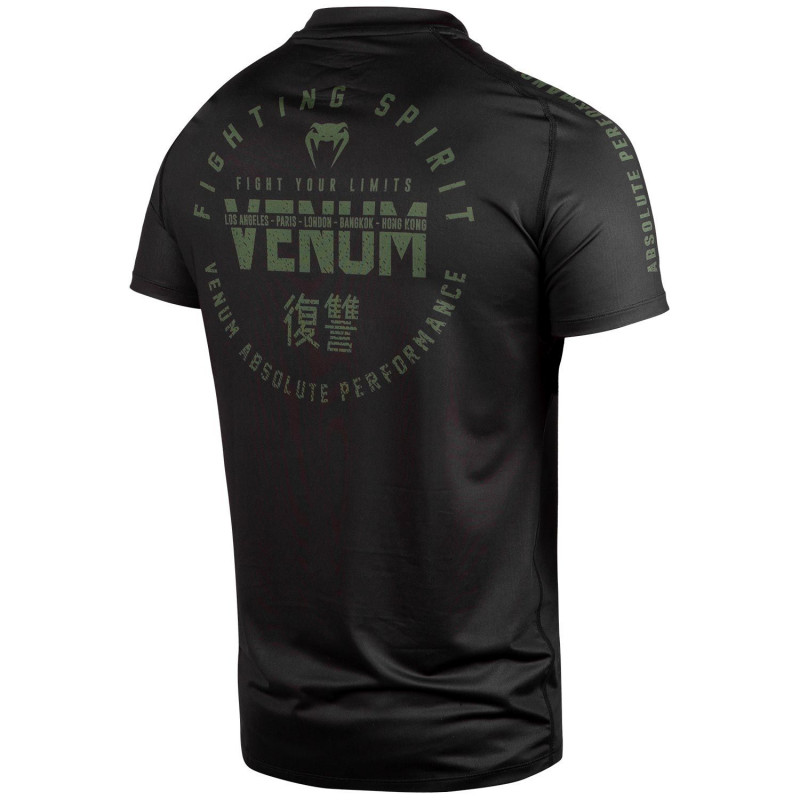Футболка Venum Signature Dry Tech T-shirt B/Khaki (01736) фото 4