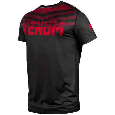 Футболка Venum Signature Dry Tech T-shirt B/Red (01737) фото 3