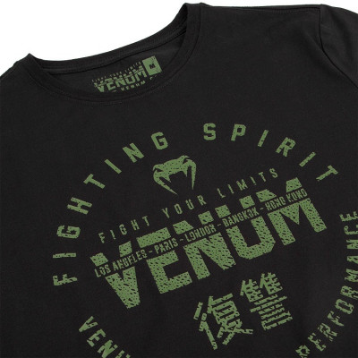 Футболка Venum Signature T-shirt Black/Khaki (01746) фото 5