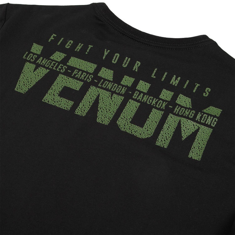 Футболка Venum Signature T-shirt Black/Khaki (01746) фото 6