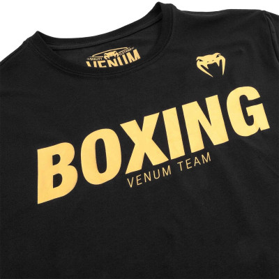 Футболка Venum Boxing VT Чорна/Золото (01829) фото 5