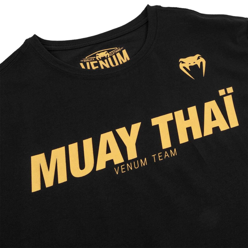 Футболка Venum Muay Thai VT Черная/Золотистый (01830) фото 5