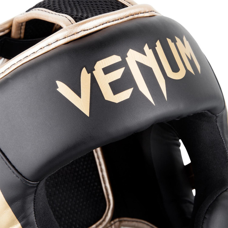 Шлем Venum Elite Headgear Чорний/Золотий (01707) фото 6