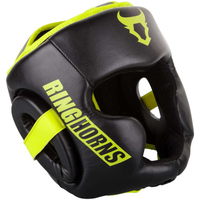 Боксерский Шлем Ringhorns Charger Headgear Черный/Нео-желтый (01874) фото 1
