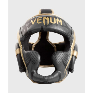 Шлем Venum Elite Boxing Headgear Dark camo/Gold