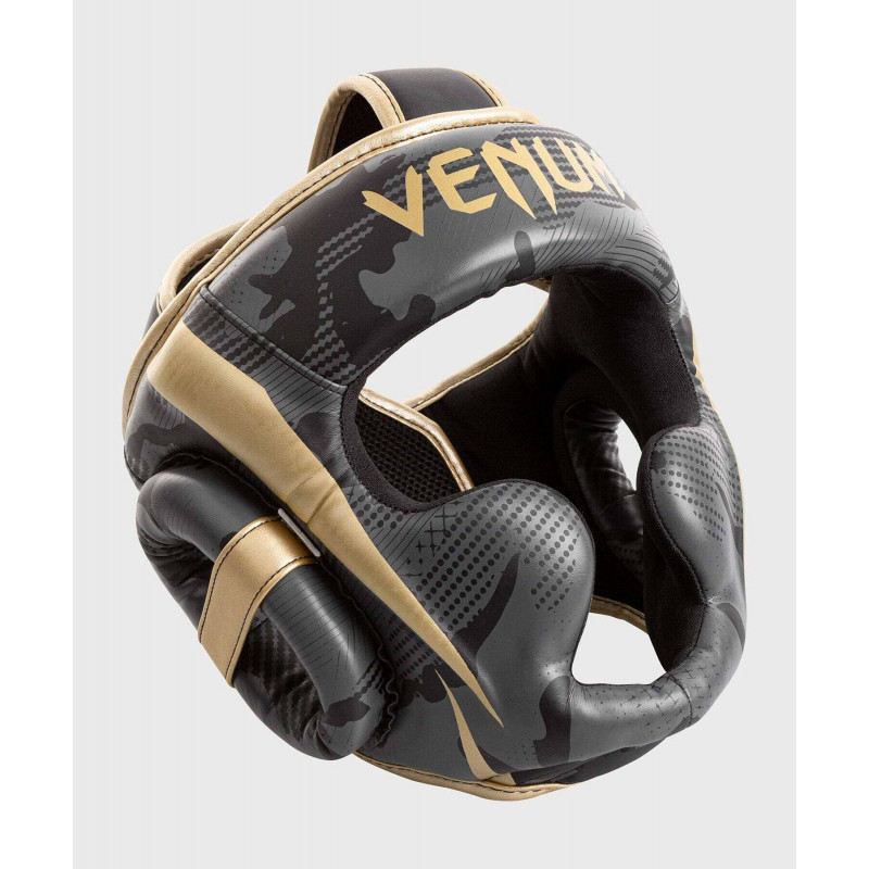 Шлем Venum Elite Boxing Headgear Dark camo/Gold (02003) фото 3