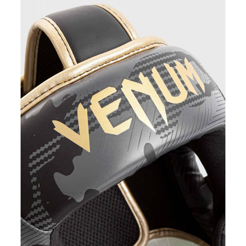 Шлем Venum Elite Boxing Headgear Dark camo/Gold (02003) фото 4