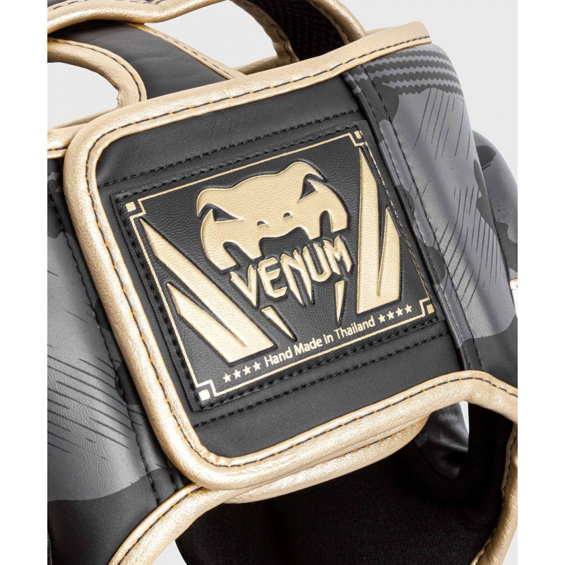 Шлем Venum Elite Boxing Headgear Dark camo/Gold (02003) фото 5
