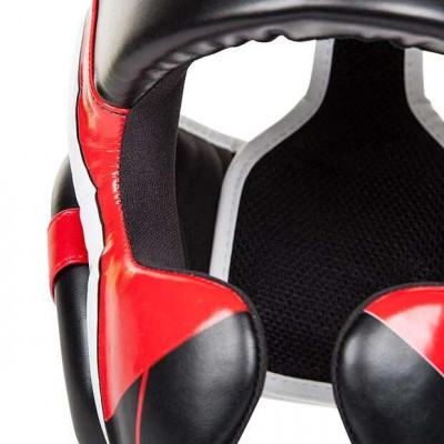 Шлем Venum Elite Headgear Black/Red/Ice (02014) фото 5