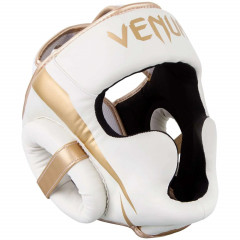 Шлем Venum Elite Headgear White/Gold