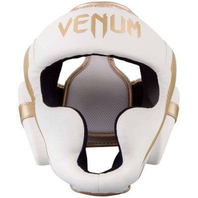 Шлем Venum Elite Headgear White/Gold (02015) фото 3